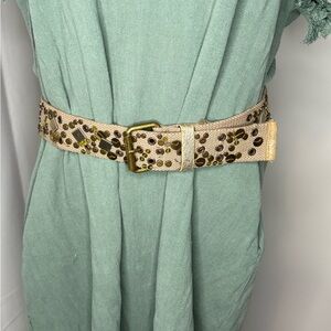 Mixed Metal Woven Belt